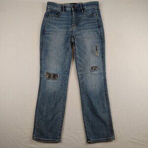 White House Black Market Straight High Rise Every Day Soft Jeans Womens sz 4